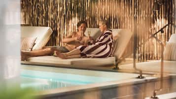 Sauna, tratamientos corporales, masajes suecos y masajes prenatales