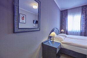 In-room safe, desk, blackout curtains, soundproofing