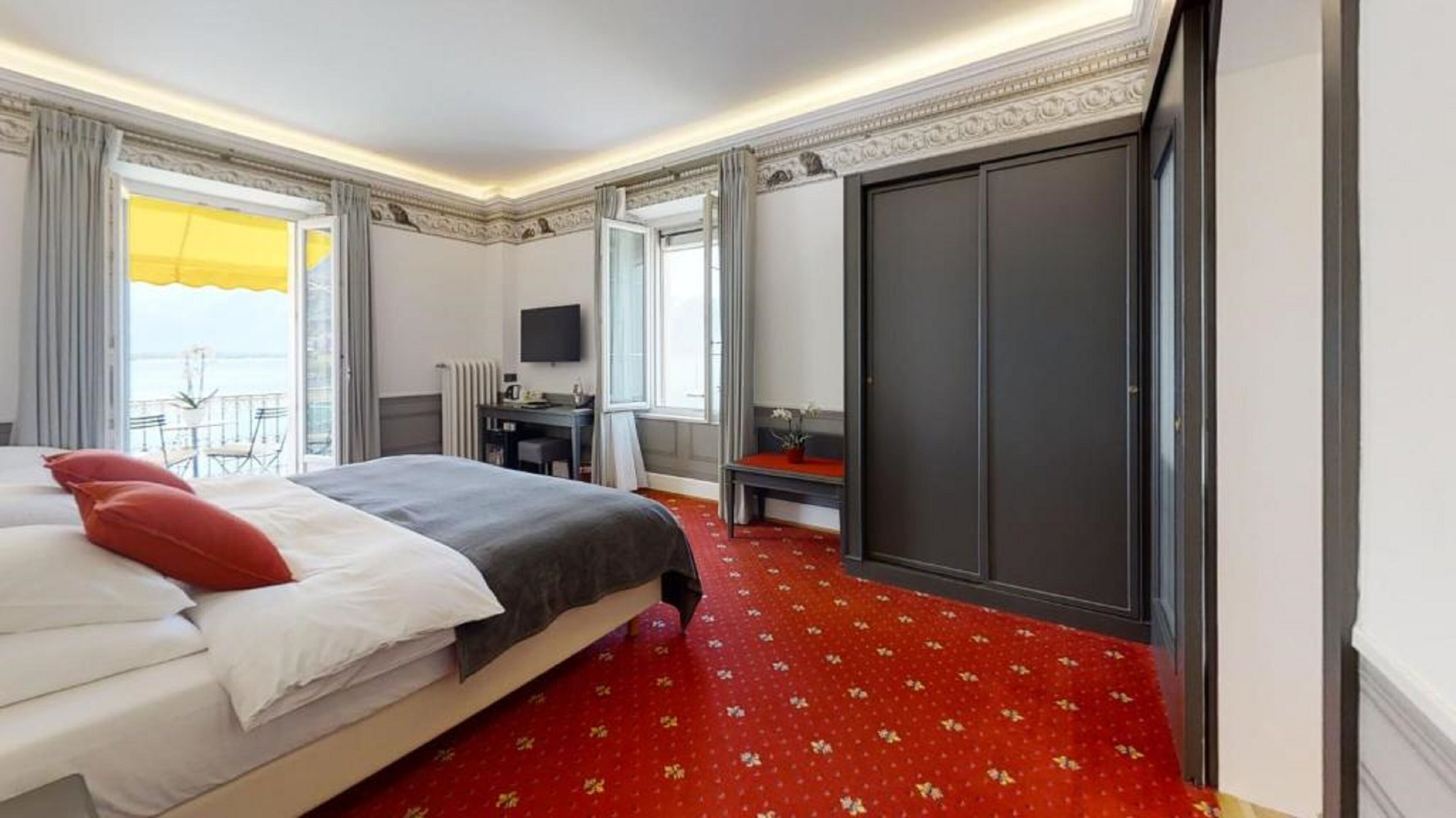 superior triple room, lake view | premium bedding, in-room safe, desk, free wifi