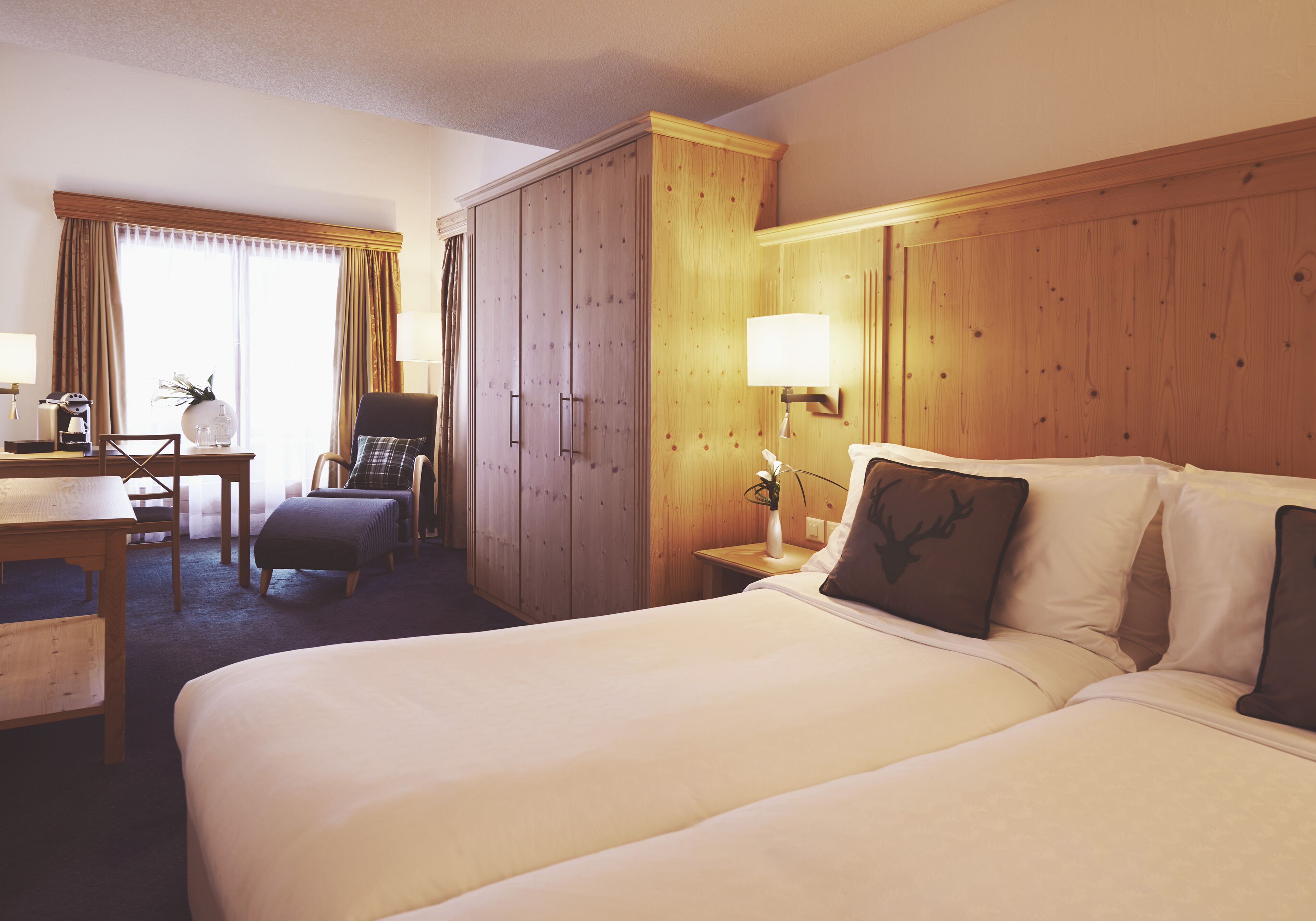 Premium bedding, minibar, in-room safe, desk