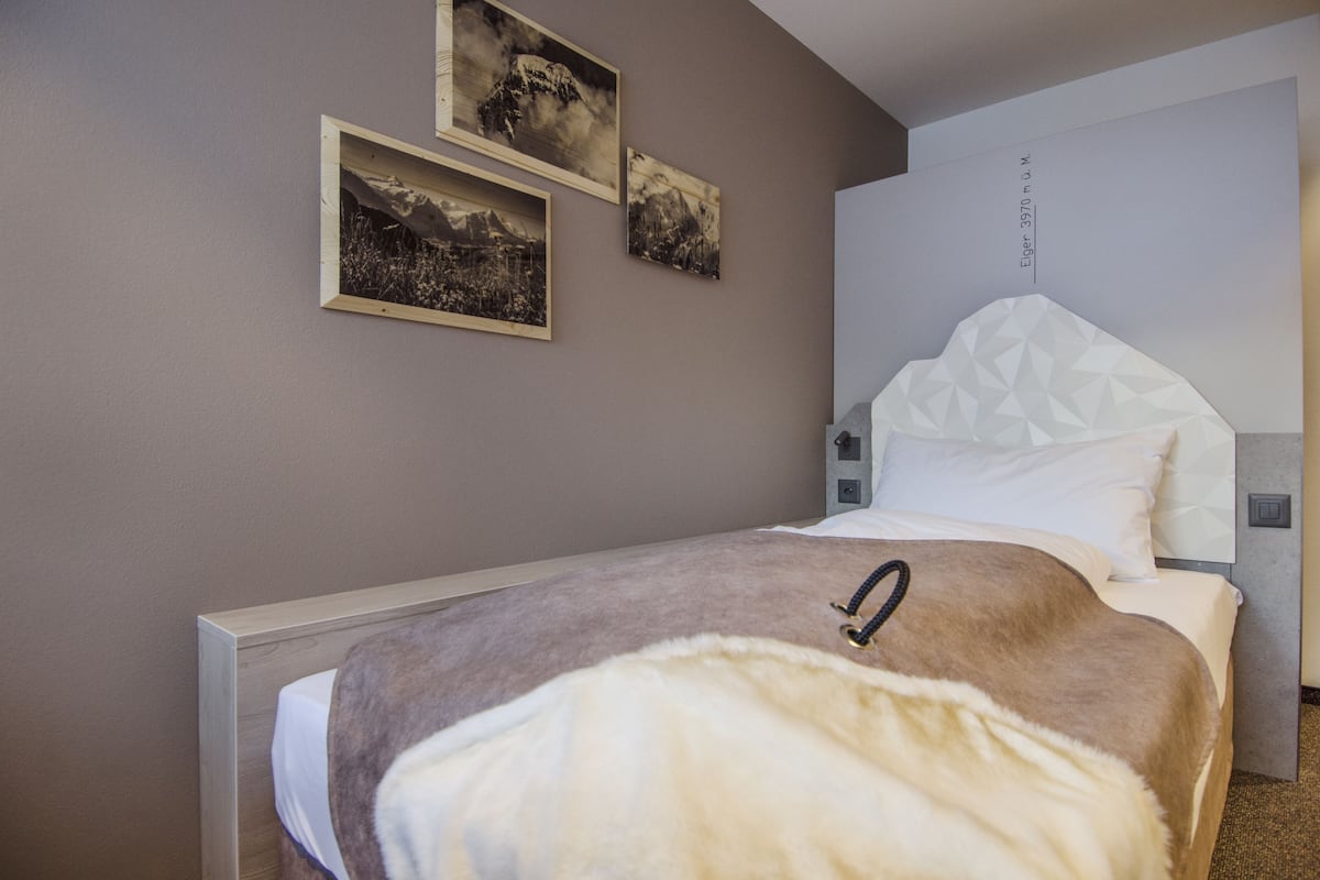 Eenpersoonskamer (Wetterhorn) | 1 slaapkamer, hypoallergeen beddengoed, een gratis minibar
