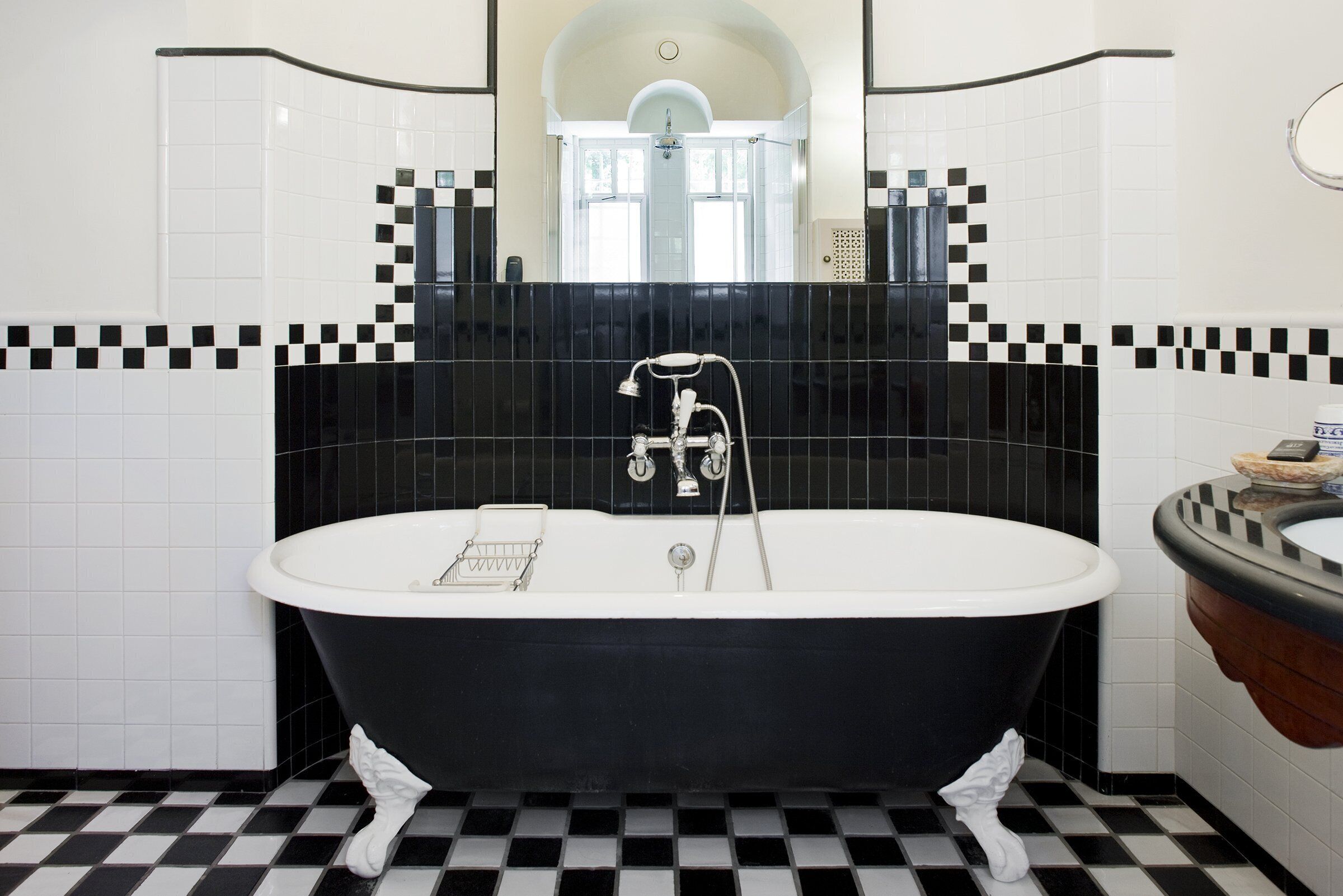 designer toiletries, hair dryer, bathrobes, slippers