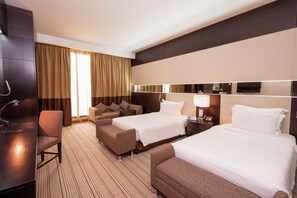 Premium kamer (Lounge Access) | 1 slaapkamer, lakens van Egyptisch katoen, luxe beddengoed, donsdekens