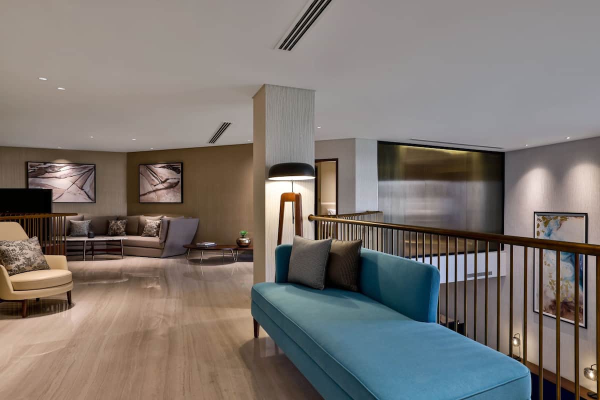 Royal Suite, 2 Bedrooms | Living area | Flat-screen TV
