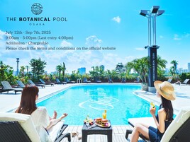 Seasonal outdoor pool, open 9:00 AM to 4:00 PM, lifeguards on site