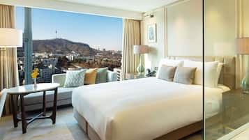 Habitación Deluxe, 1 cama de matrimonio grande | Ropa de cama de alta calidad, minibar, caja fuerte