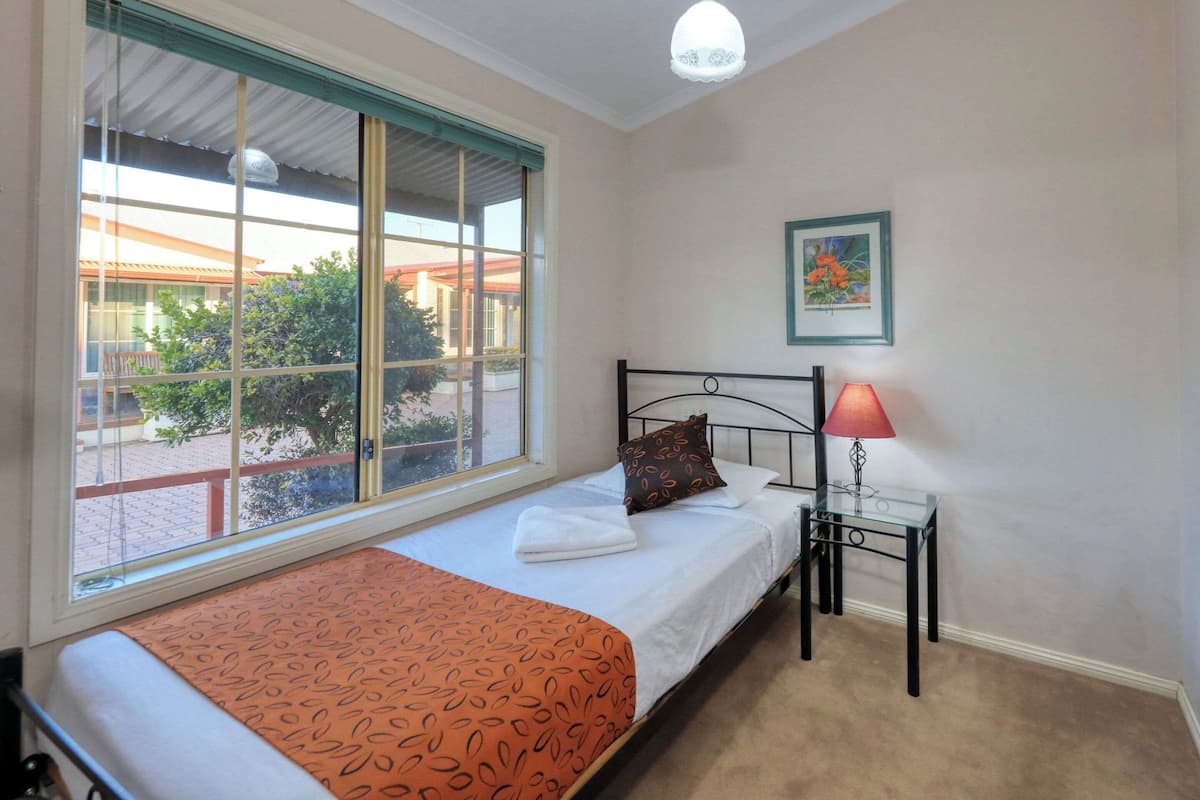 minibar, desk, laptop workspace, iron/ironing board