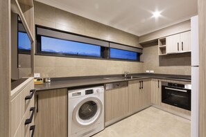 Superior Two Bedroom Apartment | Private kitchen | Electric kettle, toaster