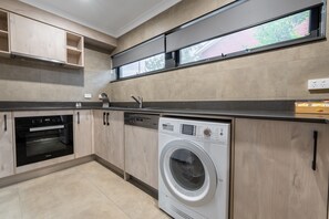 Superior Two Bedroom Apartment | Private kitchen | Electric kettle, toaster