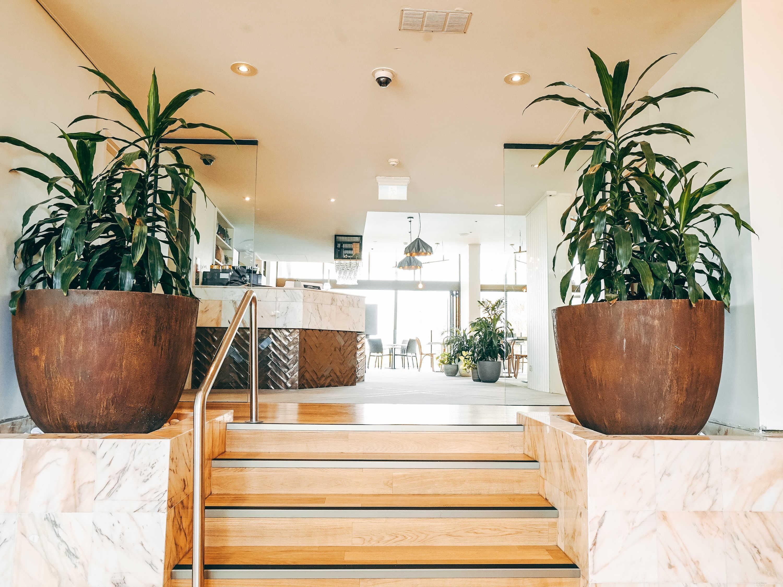 Breakfast, lunch, dinner served; Modern European cuisine, pool views 