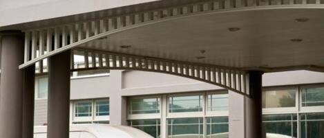 A building entrance with the name 'Brentwood' prominently displayed.