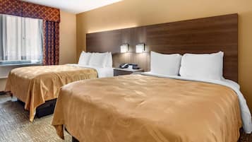 Standard Room, 2 Queen Beds, Non Smoking | Free WiFi, bed sheets, alarm clocks