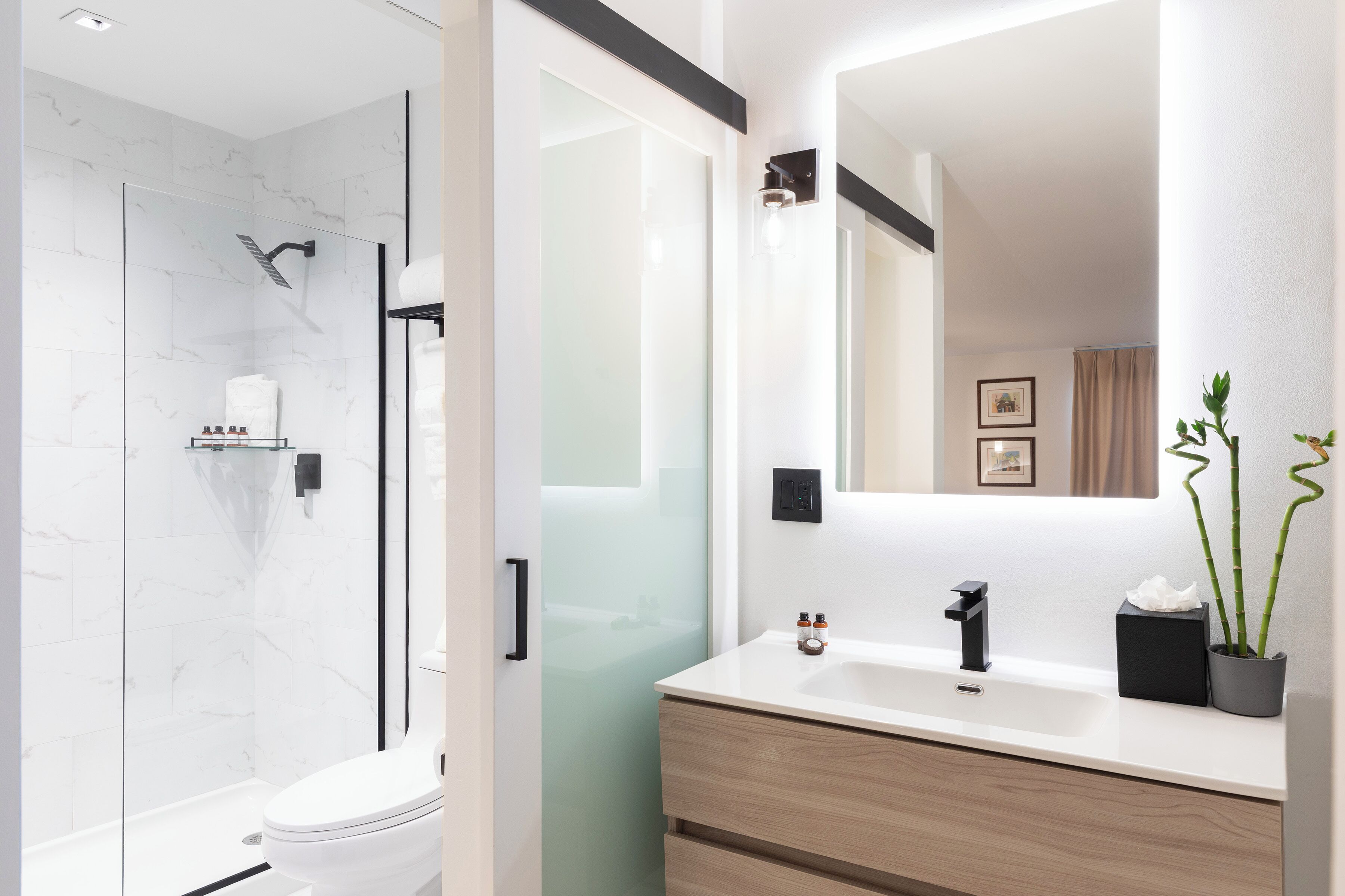 Free toiletries, hair dryer, towels, soap