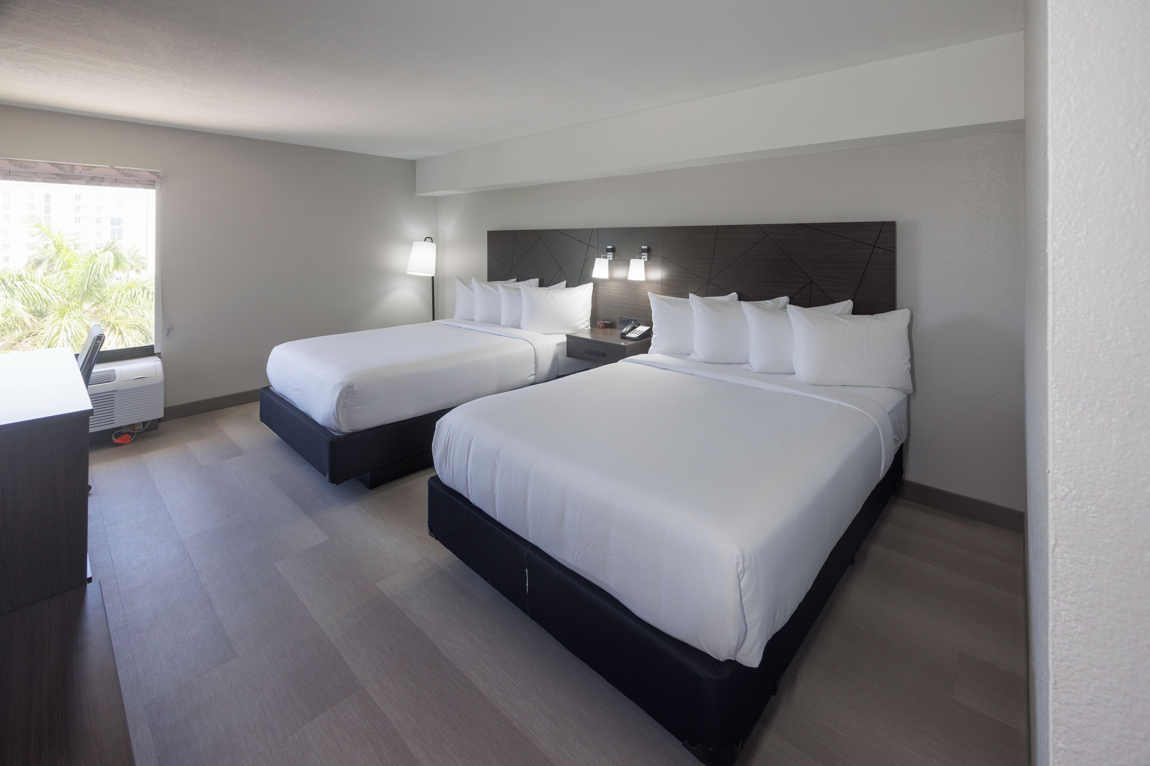 standard room, 2 queen beds, non smoking | city view