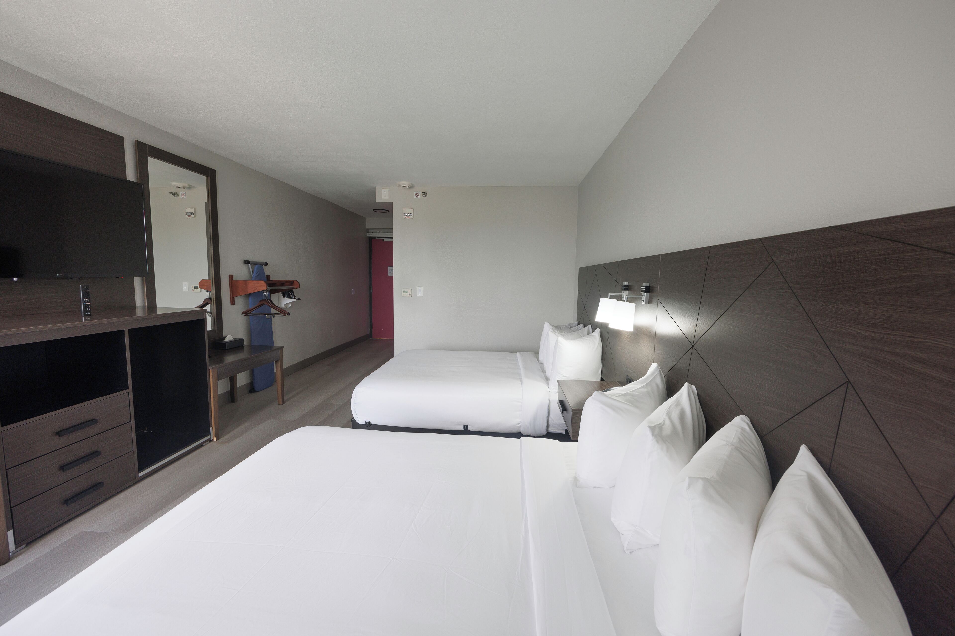 standard room, 2 queen beds, accessible bathtub | in-room safe, desk, laptop workspace, soundproofing