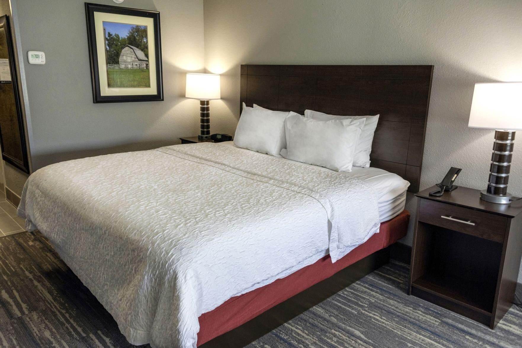Desk, blackout drapes, iron/ironing board, free WiFi