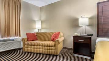 Iron/ironing board, rollaway beds, bed sheets