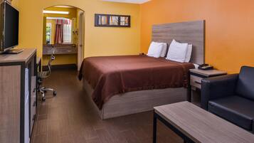 Desk, blackout curtains, iron/ironing board, cots/infant beds