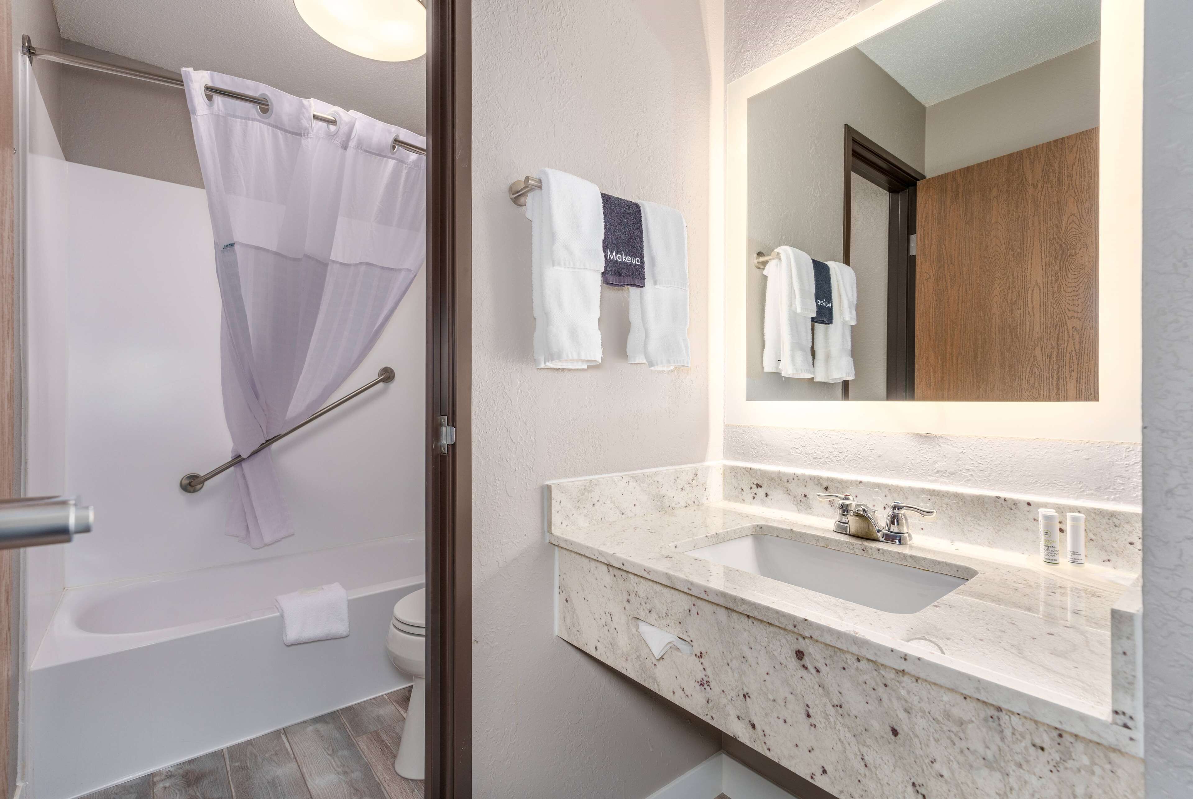 executive room, multiple beds, non smoking | bathroom | combined shower/bathtub, free toiletries, hair dryer, towels