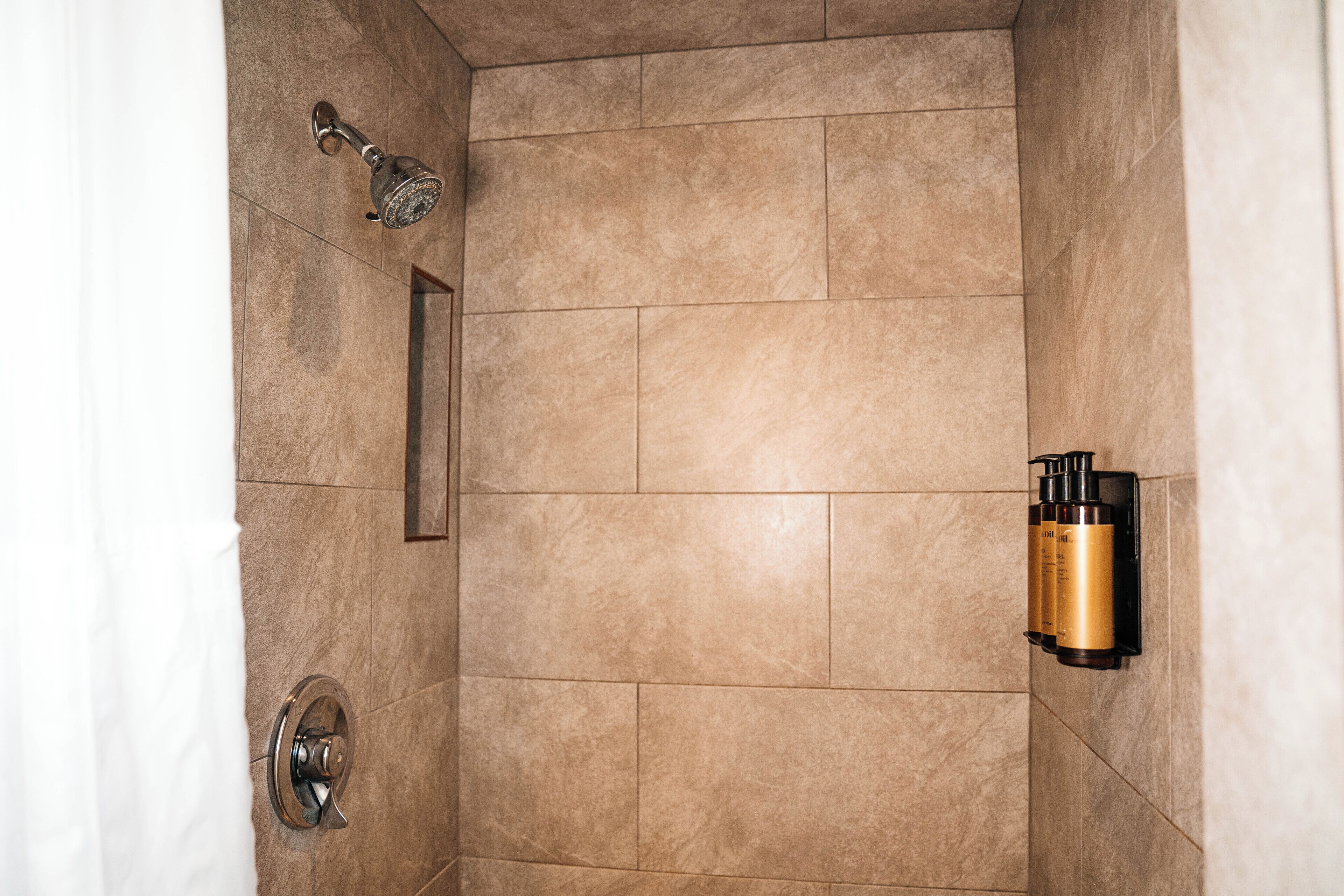 Double Room, 2 Queen Beds, Mountain View | Bathroom | Free toiletries, hair dryer, towels
