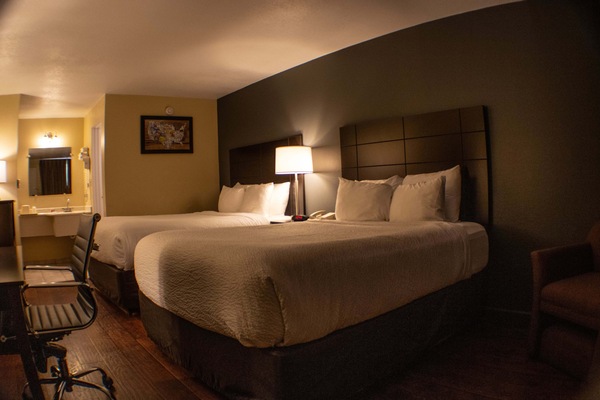Standard Room, 2 Queen Beds, Non Smoking | Desk, free WiFi, bed sheets