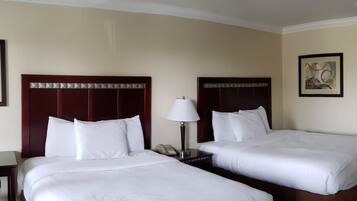 Standard Room, 2 Queen Beds, Non Smoking | Desk, iron/ironing board, free cribs/infant beds, rollaway beds