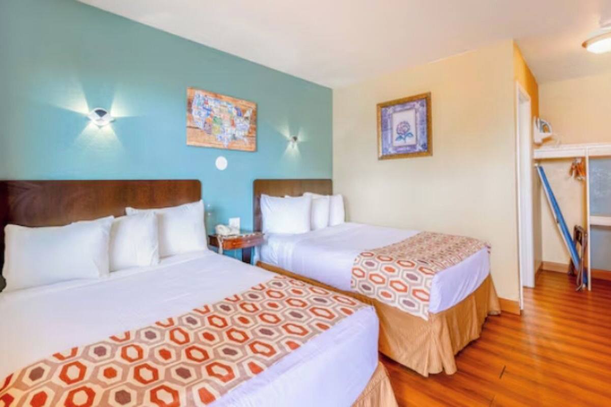 Premium bedding, pillow-top beds, desk, iron/ironing board (on request)