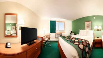 Standard Room, 2 Queen Beds | Desk, laptop workspace, soundproofing, iron/ironing board