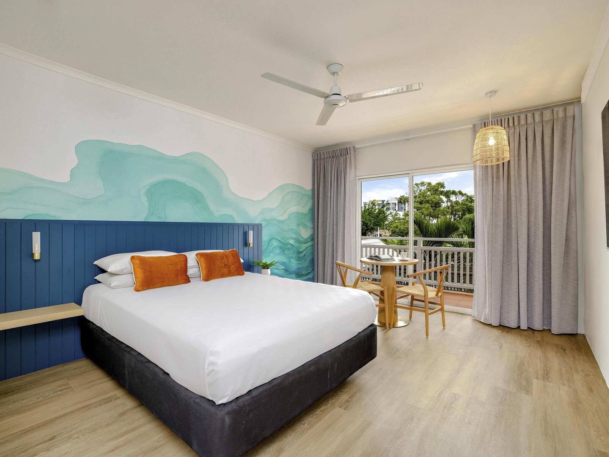Family Room, Multiple Beds (1 Queen and 2 Singles) | Minibar, desk, laptop workspace, iron/ironing board