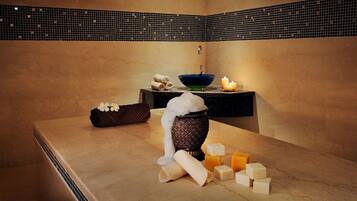 Turkish bath/hammam, aromatherapy, facials, Ayurvedic treatments