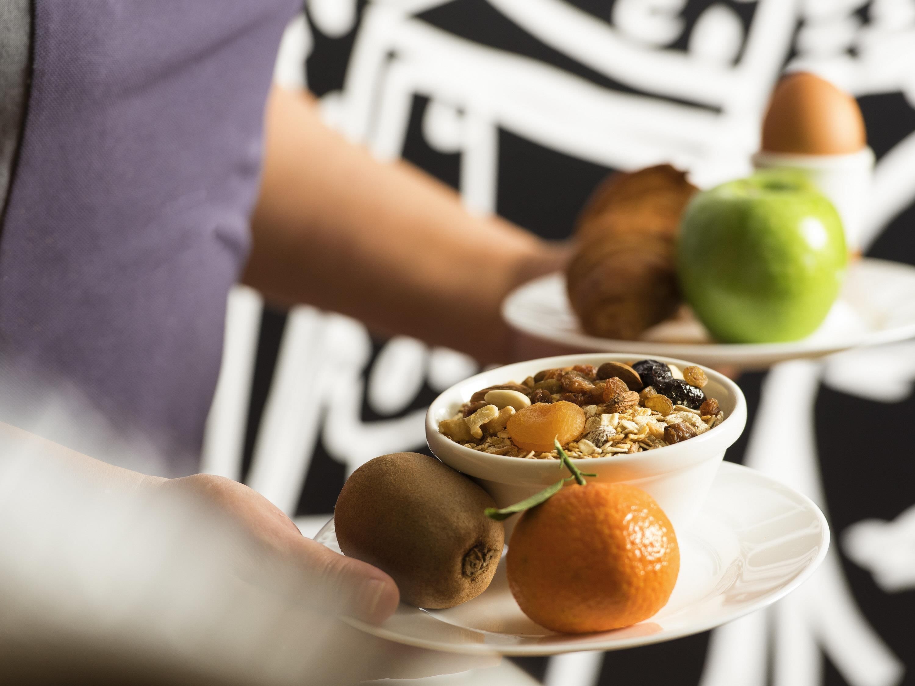 daily buffet breakfast (eur 16.00 per person)