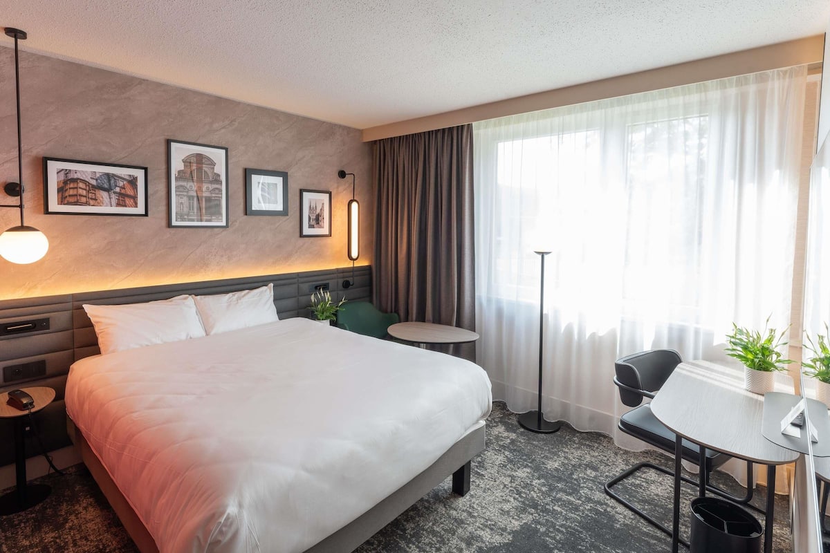 1 개의 침실, 고급 침구, 필로우탑 침대, 미니바