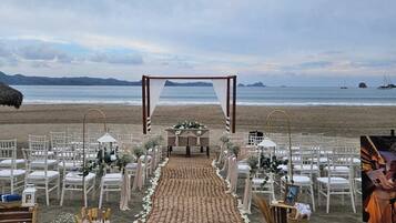 Área de bodas al aire libre