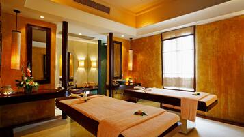 Couples treatment room(s), body treatments, aromatherapy, Thai massages