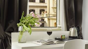 Ropa de cama hipoalergénica y minibar