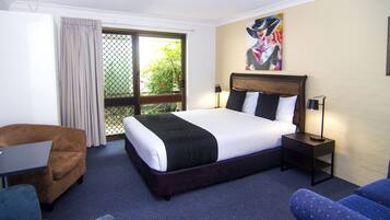 Standard Queen Room | Premium bedding, soundproofing, iron/ironing board, free WiFi