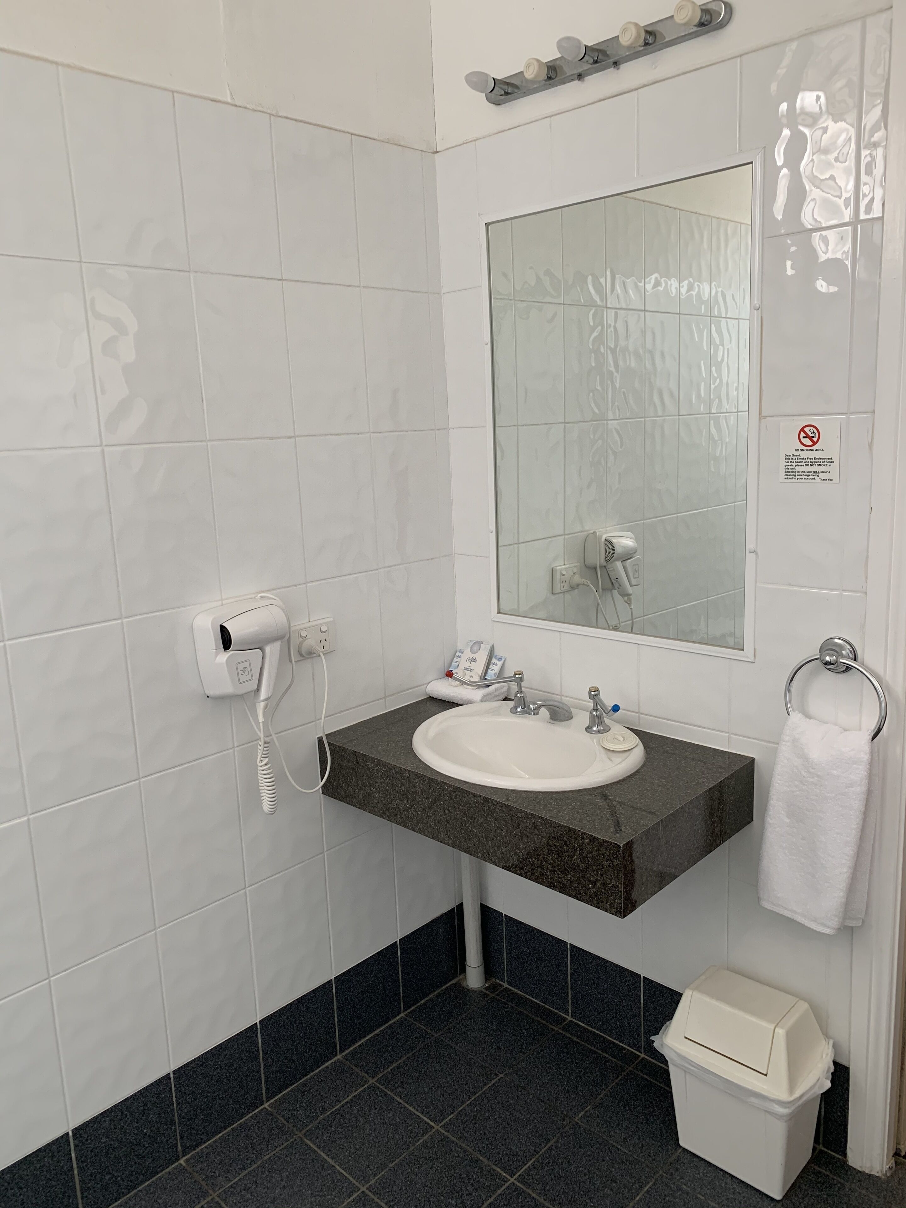 Standard Room, 1 Bedroom, Roll-in Shower | Bathroom | Free toiletries, hair dryer, towels
