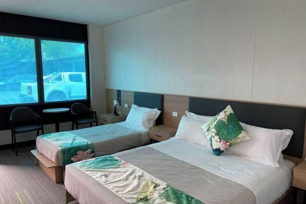 Desk, blackout curtains, iron/ironing board, free WiFi