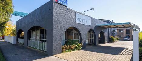 Voorkant van accommodatie