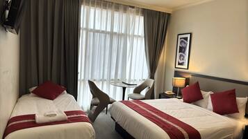 Soundproofing, iron/ironing board, free WiFi, bed sheets