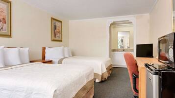 Room, 2 Double Beds | Hypo-allergenic bedding, iron/ironing board, free cribs/infant beds