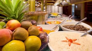 Daily buffet breakfast for a fee