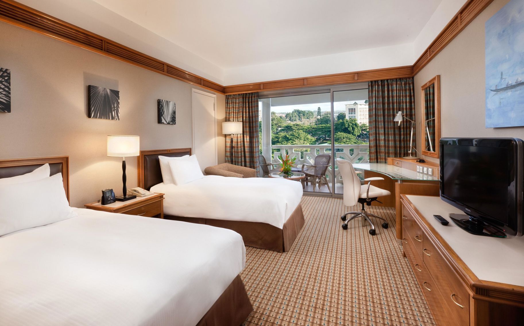 Premium bedding, minibar, in-room safe, laptop workspace