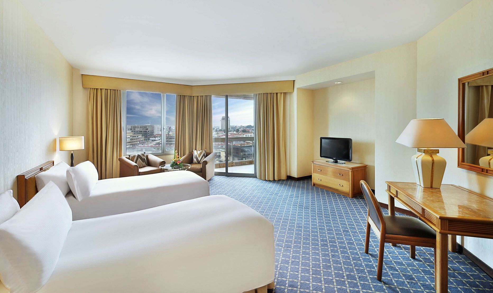 Premium bedding, minibar, in-room safe, laptop workspace