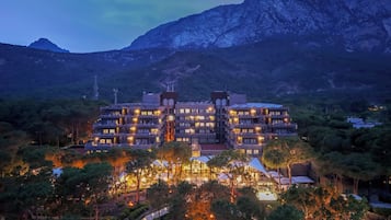 Front of property – evening/night