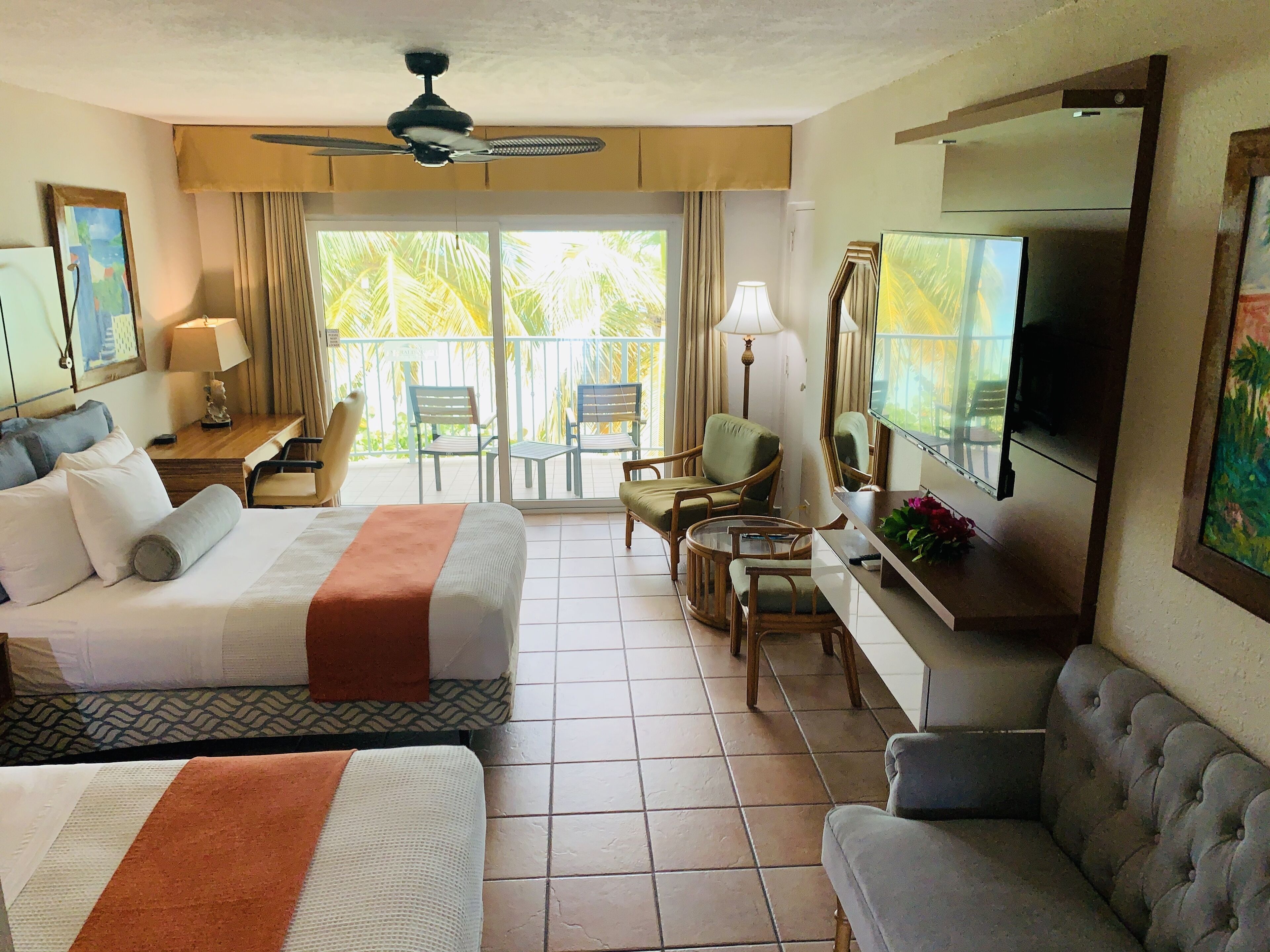 beachfront premium double bed room | 1 bedroom, in-room safe, individually decorated, desk