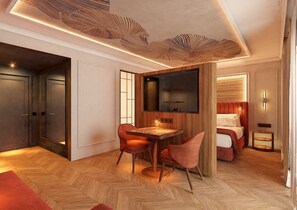 Premium bedding, down duvets, memory-foam beds, minibar - Palacio San Juan, A Royal Hideaway Hotel (Murcia)