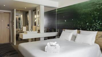 1 habitación y ropa de cama de alta calidad