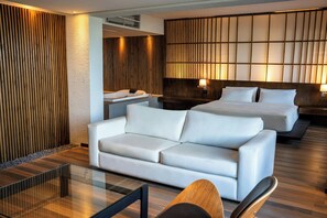 Junior Suite, 1 King Bed, River View | Minibar, in-room safe, desk, blackout drapes