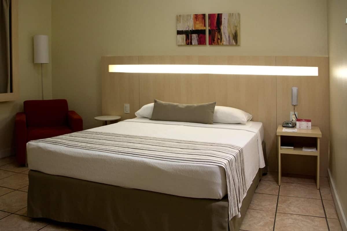 Minibar, desk, blackout drapes, soundproofing